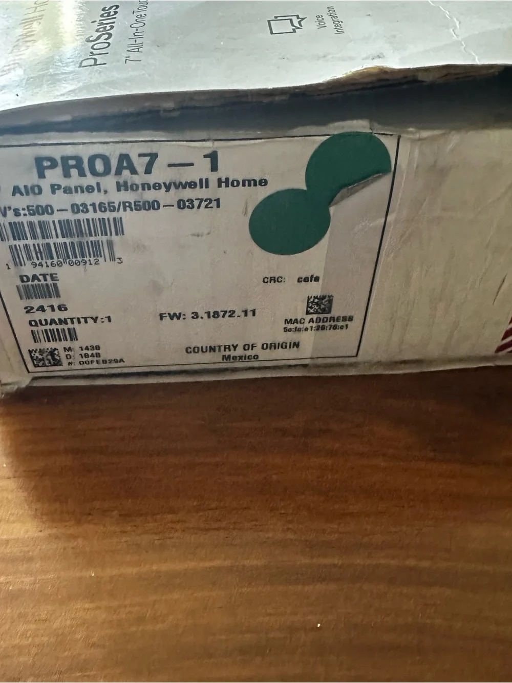 Honeywell Home ProSeries 7